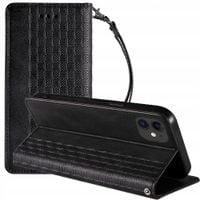 magnet strap case etui do iphone 12 pokrowiec portfel + mini smycz