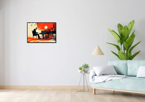 Plakat 66,5x46,5cm Pianista na Arena.pl