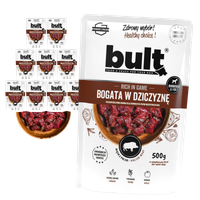 KARMA DLA PSA – MOKRA KARMA SASZETKA MIELONKA DZICZYZNA 10x500g | BULT