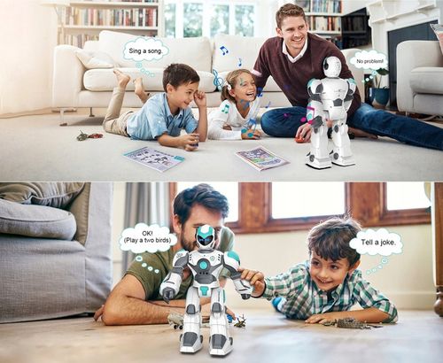 ROBOT DUŻY INTERAKTYWNY ZDALNIE GEST PROGRAMOWANY STEROWANIE GŁOSOWE LED na Arena.pl