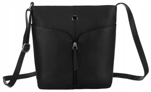 skórzana listonoszka damska na regulowanym pasku - peterson na Arena.pl