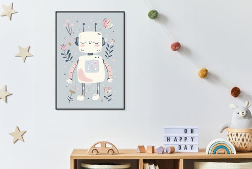 Plakat 40x60cm Wzory dla Dzieci, Dziewczynki Do Pokoju - Roboś na Arena.pl