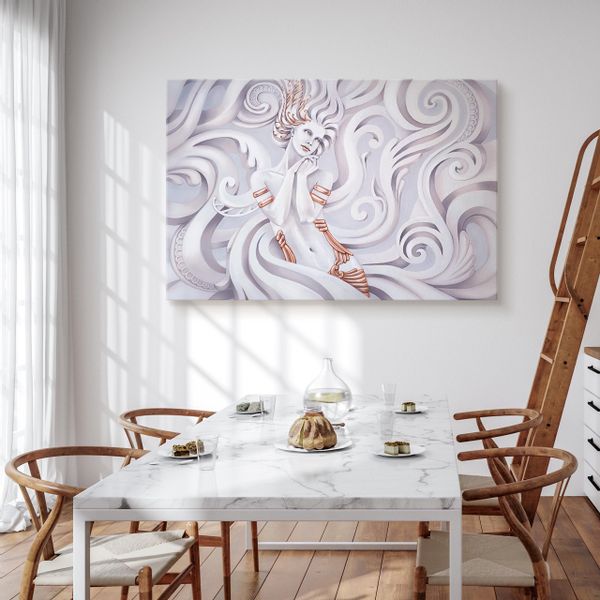 Obraz Canvas Do Sypialni Bogini Grecka MEDUZA Kobieta Efekt 3D 30cm x 20cm zdjęcie 6