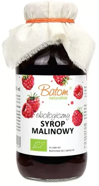 Syrop Malinowy BIO 330 ml - Batom zdjęcie 1