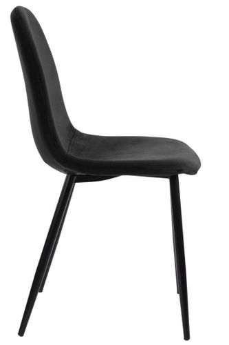 Krzesło tapicerowane GIULIA VELVET BLACK na Arena.pl