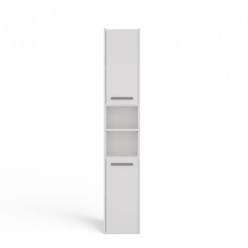 SZAFKA ŁAZIENKOWA S30 BIAŁY REGAŁ SŁUPEK 30CM 2 DRZWI PÓŁKI na Arena.pl