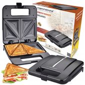 OPIEKACZ DO KANAPEK TOSTER PANINI ELEKTRYCZNY KANAPKI CZARNY DUŻY 1000 W