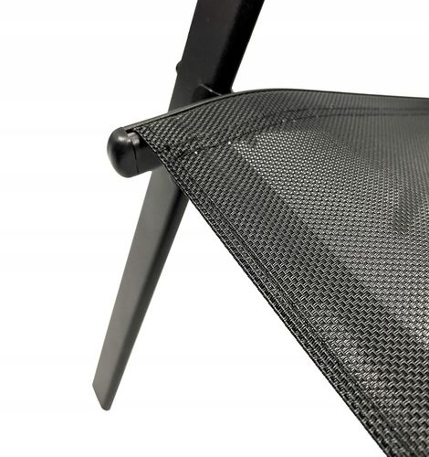 KOMPLET MEBLI BALKON OGRÓD TARAS STÓŁ + 2x KRZESŁA TERNI 60 MI CZARNY na Arena.pl