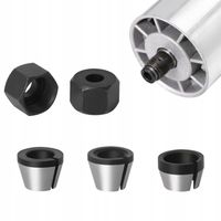 ZESTAW 3 TULEJEK REDUKCJI FREZARKI Z 2 SZTUK NAKRĘTKĄ, 6MM 8MM 6,35MM