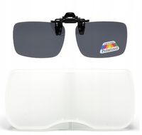 NAKŁADKI NA OKULARY POLARYZACYJNE PRZECIWSŁONECZNE UV400 UNIWERSALNE Z ETUI