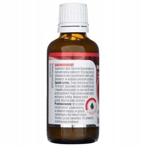 NANOPARASIT Botamed Liposomalna Formuła na Pasożyty Krople + Pipetka 50ml na Arena.pl