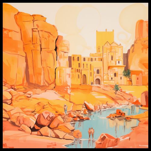 Plakat 80x80cm Ruiny pod Słońcem na Arena.pl