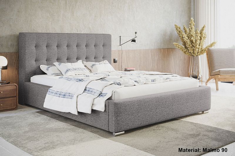 Łóżko tapicerowane LUX 2 160x200 ze Stelażem i pojemnikiem zdjęcie 7