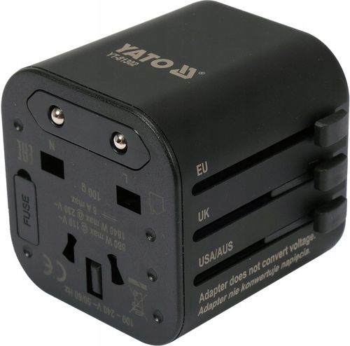 ADAPTER SIECIOWY PODRÓŻNY PRZEJŚCIÓWKA WTYCZKA PODRÓŻNA USA UK EU YATO na Arena.pl