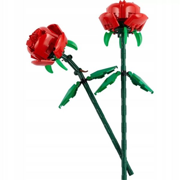 LEGO Iconic 2 czerwone róże 40460 kwiaty zdjęcie 9