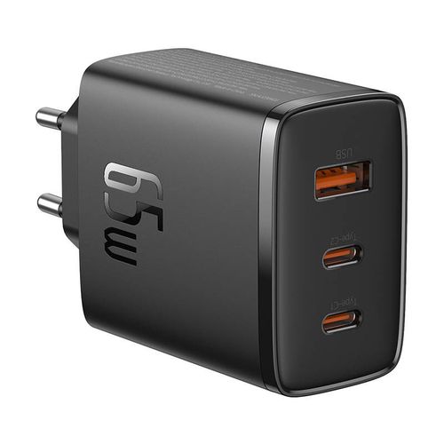Ładowarka sieciowa Baseus OS-Cube Pro 2xUSB-C + USB, 65W (czarna) na Arena.pl