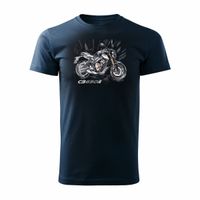 Koszulka z motocyklem na motor Honda CB650R CB 650 R męska granatowa REGULAR M