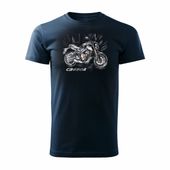 Koszulka z motocyklem na motor Honda CB650R CB 650 R męska granatowa REGULAR XXL