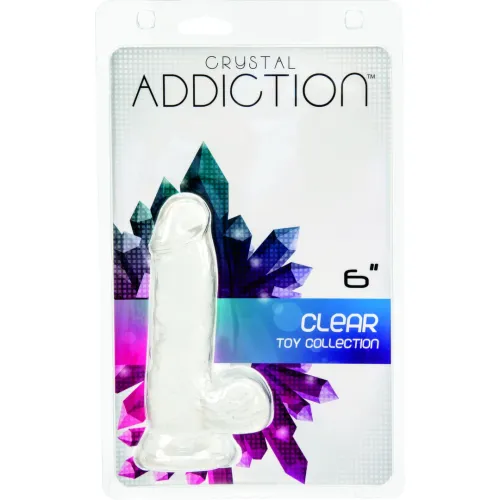 addiction crystal addiction clear 15 cm - przezroczysty model z przyssawką na Arena.pl