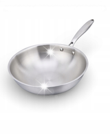 WOK 32 CM stal nierdzewna MASTERPAN INDUKCJA GAZ