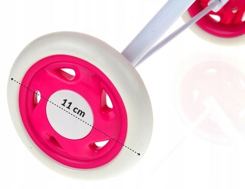 Wózek dla Lalek Metalowy 2w1 Głęboki Gondola Nosidełko Składany Daszek na Arena.pl