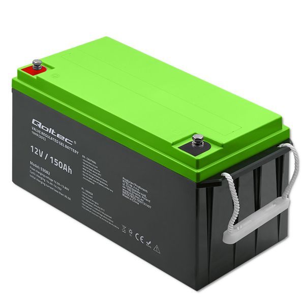 Qoltec Akumulator żelowy 12V 150Ah GEL zdjęcie 8