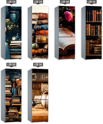 Naklejka samoprzylepna okleina fototapeta na lodówkę książka róża 131X70 cm na Arena.pl