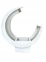 Księżyc stroik podstawa do kompozycji kwiatowej biała