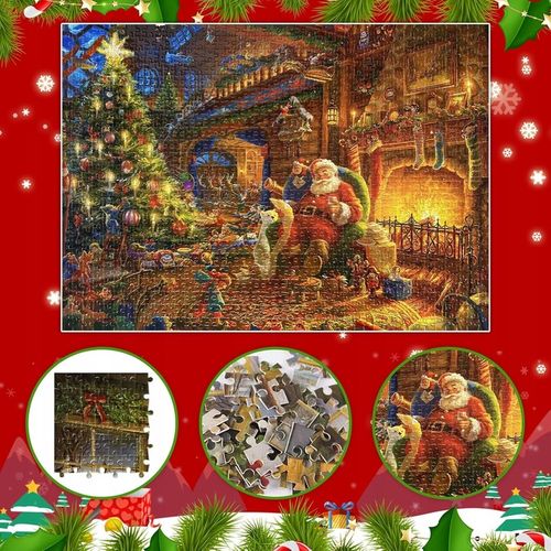 Kalendarz adwentowy Puzzle 1008 elementów na Boże Narodzenie Święty Mikołaj na Arena.pl
