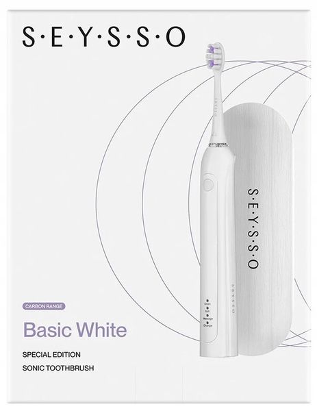 Szczoteczka soniczna SEYSSO Carbon Basic Biała zdjęcie 3