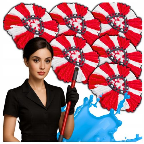 6x WKŁAD DO MOPA OBROTOWEGO VILEDA TURBO ZAPAS KOŃCÓWKA NOWY MEGA CHŁONNY na Arena.pl