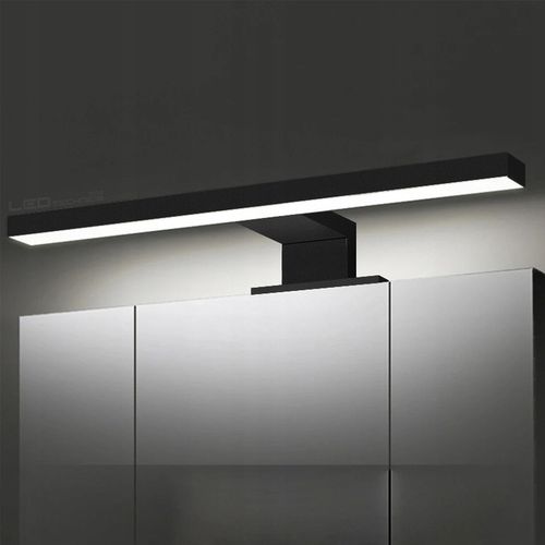 LAMPKA ŁAZIENKOWA NA SZAFKĘ LAMPA NAD LUSTRO LED CZARNY KINKIET na Arena.pl
