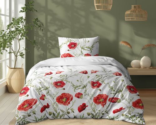 Pościel Bawełniana 140X200 Maki 5340A na Arena.pl