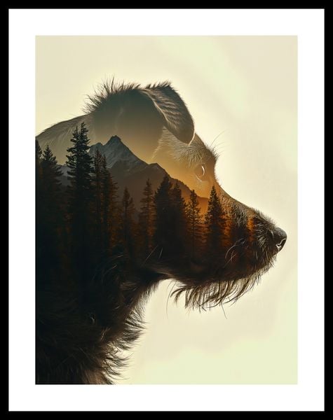 Plakat 30x40cm Psi Duch Lasu zdjęcie 3