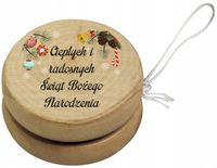 nadruk UV Drewniane JOJO prezent na mikołajki różne świąteczne wzory