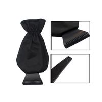 Skrobaczka Z Rękawiczką Do Szyb Do Śniegu Lodu Czarna Skrob06Cz