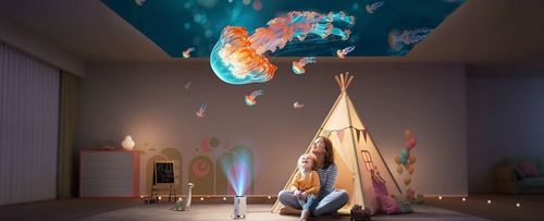 PROJEKTOR RZUTNIK ANDROID TV WIFI FULL HD PRZENOŚNY SMART GŁOŚNIK na Arena.pl