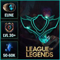 League of Legends 50-60k BE KONTO LoL 30 LVL UNRANKED SMURF EUNE