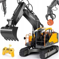 KOPARKA ZDALNIE STEROWANA 3W1 VOLVO GĄSIENICA MŁOT PREZENT NA PILOTA