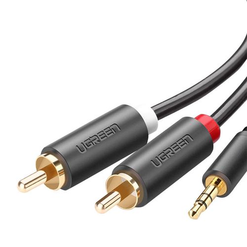 UGREEN AV102 Kabel 2x RCA (Cinch) jack 3.5 mm 1m (czarny) na Arena.pl