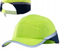 CZAPKOKASK kask ochronny ODBLASKOWY czapka bhp HEŁM bumpcap LEKKI ABS ŻÓŁTY