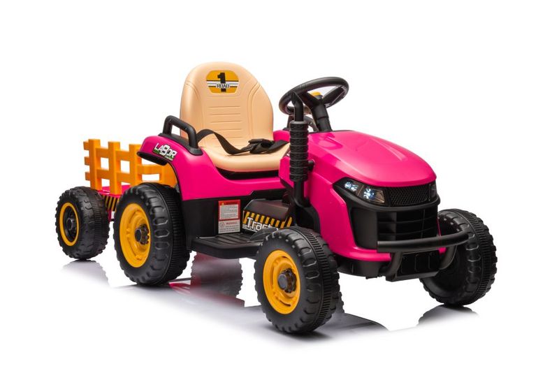 Traktor Na Akumulator BBH-030 Różowy zdjęcie 5