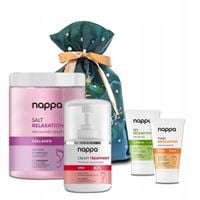 Zestaw świąteczny NAPPA SPA do stóp sól krem 30% maska żel worek na prezent