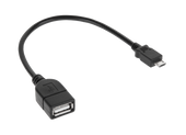KPO2907 Kabel USB gniazdo A - wtyk micro USB 20cm