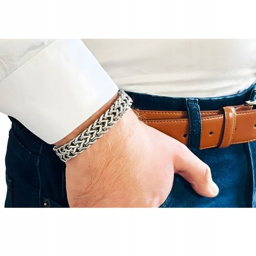 Bransoletka męska VIKING pudełko torebka prezentowa dla mężczyzny 21,5 cm na Arena.pl