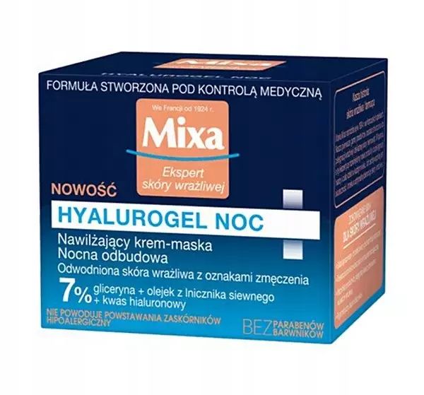 MIXA Hyalurogel Nawilżający Krem Maska 50ml zdjęcie 3