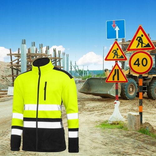 POLAR ROBOCZY męski odblaskowy Bluza Polarowa męska ostrzegawcza Ocieplana na Arena.pl