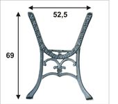NOGA DO STOLIKA 'CHINKA' , KPL. PRAWA + LEWA - NOG STOL CHI