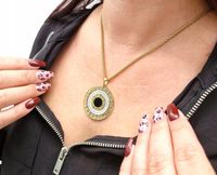 Naszyjnik damski GRECKI WZÓR stal chirurgiczna Złoty