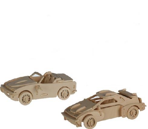 Drewniane Puzzle 3D samochód na Arena.pl
